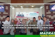 Guru dan Perwakilan Peserta Didik Hadiri Sosialisasi Moderasi Beragama Tahun 2023