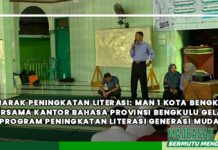 Semarak Peningkatan Literasi: MAN 1 Kota Bengkulu bersama Kantor Bahasa Provinsi Bengkulu Gelar Program Peningkatan Literasi Generasi Muda