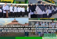 MAN 1 Kota Bengkulu Gelar Upacara Peringatan Hari Kesaktian Pancasila 2024, Kepala Madrasah Beri Motivasi dan Apresiasi Prestasi Siswa