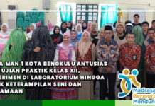 Siswa MAN 1 Kota Bengkulu Antusias Ikuti Ujian Praktik Kelas XII, Eksperimen di Laboratorium hingga Unjuk Keterampilan Seni dan Keagamaan