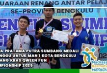 Andra Pratama Putra Sumbang Medali Perunggu untuk MAN 1 Kota Bengkulu di Ajang KRAS Qween Fun Championship 2025