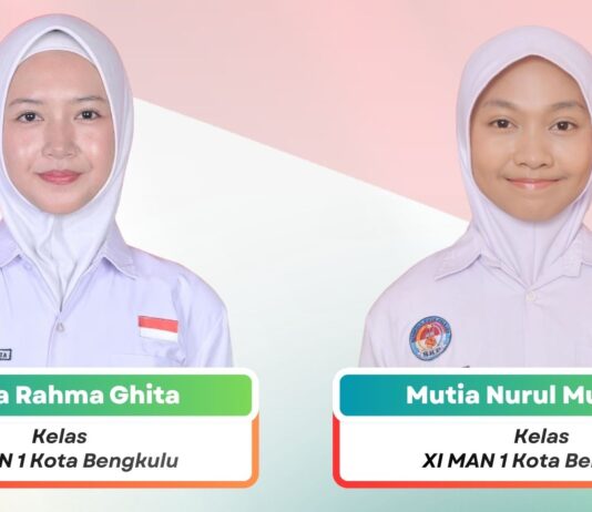 Cetak Prestasi Gemilang, Dua Siswi Terbaik MAN 1 Kota Bengkulu Lolos Seleksi Capaskibraka 2026